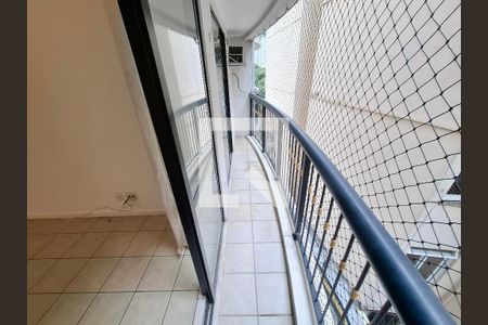 Varanda  de apartamento à venda com 1 quarto, 40m² em Laranjeiras, Rio de Janeiro