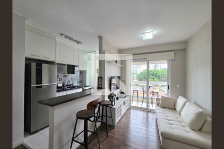 Sala de apartamento para alugar com 1 quarto, 45m² em Vila Olímpia, São Paulo