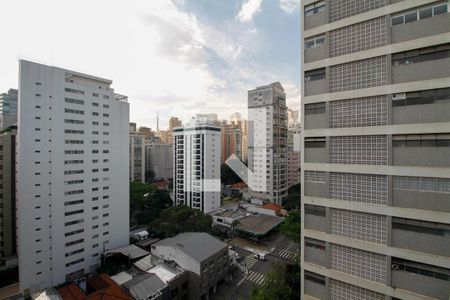 Vista da Sala de Estar e Jantar de apartamento para alugar com 3 quartos, 112m² em Jardim Paulista, São Paulo