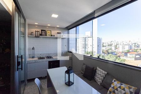 Varanda gourmet de apartamento para alugar com 3 quartos, 89m² em Castelo, Belo Horizonte