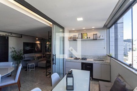 Varanda gourmet de apartamento para alugar com 3 quartos, 89m² em Castelo, Belo Horizonte