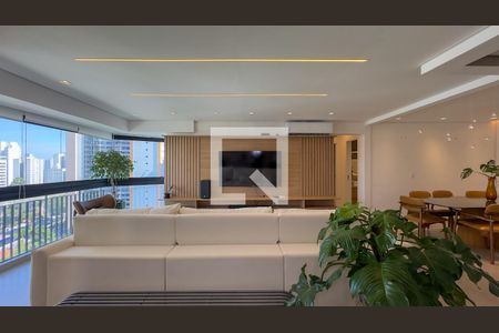 Sala de apartamento à venda com 3 quartos, 118m² em Campo Belo, São Paulo