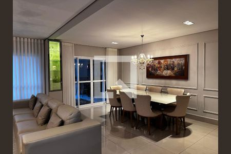 Sala de casa de condomínio para alugar com 4 quartos, 260m² em Granja Marileusa, Uberlândia