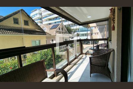 Varanda  de apartamento à venda com 4 quartos, 124m² em Recreio dos Bandeirantes, Rio de Janeiro