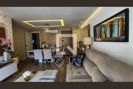 Sala  de apartamento à venda com 4 quartos, 124m² em Recreio dos Bandeirantes, Rio de Janeiro