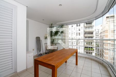 Varanda da Sala de Estar e Suíte 1 de apartamento para alugar com 2 quartos, 90m² em Cerqueira César, São Paulo