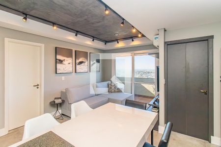 Sala de apartamento para alugar com 1 quarto, 52m² em Petrópolis, Porto Alegre