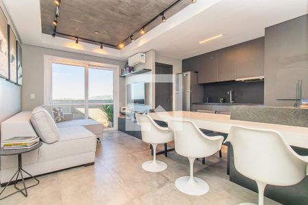 Sala de apartamento para alugar com 1 quarto, 52m² em Petrópolis, Porto Alegre