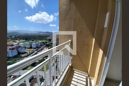 Varanda da Sala de apartamento para alugar com 2 quartos, 46m² em Parque Sao Vicente, São Vicente