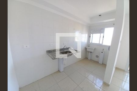 Cozinha de apartamento para alugar com 2 quartos, 46m² em Parque Sao Vicente, São Vicente
