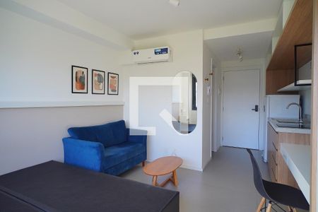 Sala_Quarto  de kitnet/studio para alugar com 1 quarto, 25m² em Boa Vista, Porto Alegre