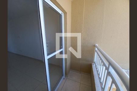 Varanda da Sala de apartamento para alugar com 2 quartos, 46m² em Parque Sao Vicente, São Vicente