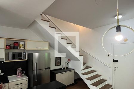 Sala de apartamento para alugar com 1 quarto, 70m² em Gonzaga, Santos