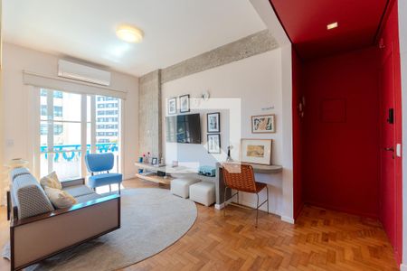 Sala de apartamento para alugar com 1 quarto, 60m² em Bela Vista, São Paulo