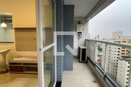 Varanda da Sala de apartamento para alugar com 1 quarto, 57m² em Aparecida, Santos