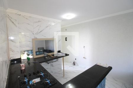 Sala / Cozinha de apartamento para alugar com 2 quartos, 48m² em Conjunto Habitacional Santa Etelvina Iii, São Paulo
