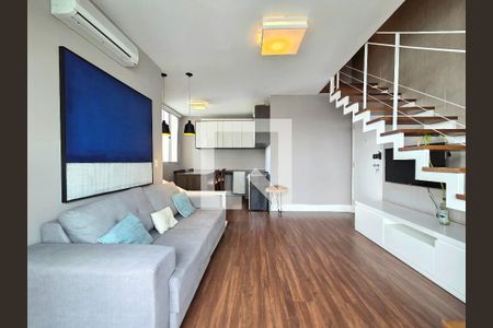 Sala de apartamento para alugar com 2 quartos, 70m² em Moema, São Paulo