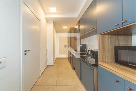 Cozinha de kitnet/studio à venda com 1 quarto, 25m² em Campo Belo, São Paulo