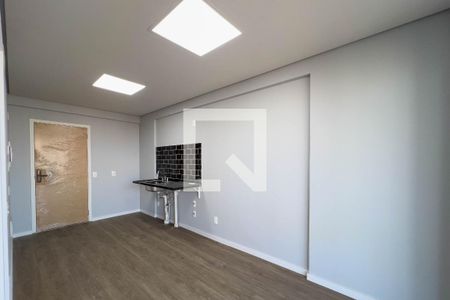 Sala e cozinha de apartamento à venda com 1 quarto, 37m² em Vila Mariana, São Paulo