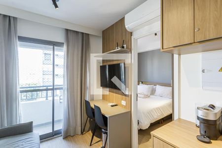 Sala de apartamento para alugar com 1 quarto, 25m² em Vila Nova Conceição, São Paulo