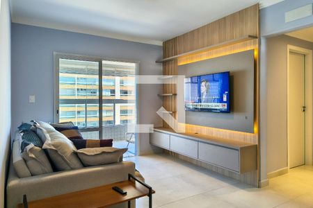 Sala de apartamento para alugar com 2 quartos, 74m² em Vila Caiçara, Praia Grande