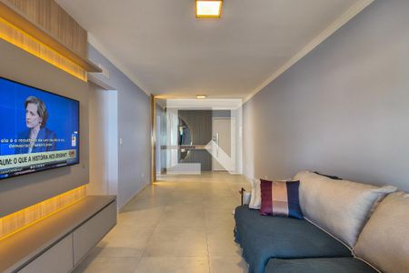 Sala de apartamento para alugar com 2 quartos, 74m² em Vila Caiçara, Praia Grande