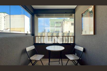 Varanda de kitnet/studio à venda com 1 quarto, 21m² em Jardim Paulista, São Paulo