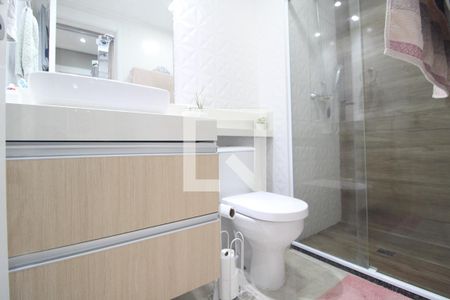 Banheiro da suíte de apartamento à venda com 3 quartos, 81m² em Campininha, São Paulo