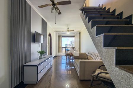 Sala de apartamento para alugar com 3 quartos, 182m² em Guilhermina, Praia Grande