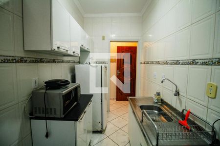 Cozinha de apartamento para alugar com 1 quarto, 45m² em Vila Caiçara, Praia Grande