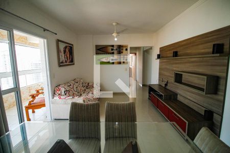 Sala de apartamento para alugar com 2 quartos, 92m² em Guilhermina, Praia Grande