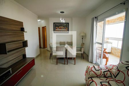 Sala de apartamento para alugar com 2 quartos, 92m² em Guilhermina, Praia Grande