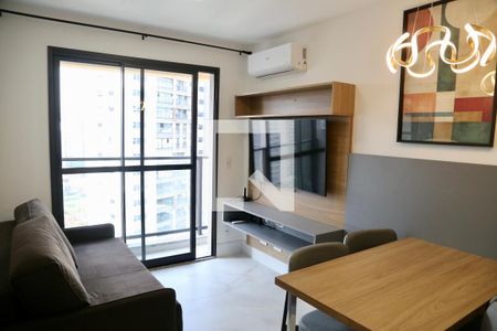 Sala de apartamento para alugar com 1 quarto, 30m² em Jardim das Acacias, São Paulo