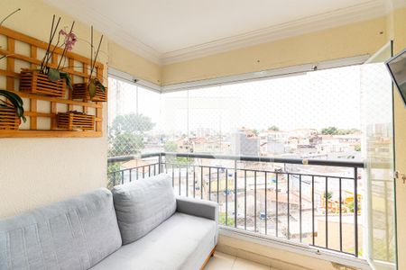 Varanda da Sala de apartamento à venda com 2 quartos, 63m² em Vila Prudente, São Paulo