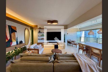 Sala de apartamento à venda com 3 quartos, 136m² em Campo Belo, São Paulo