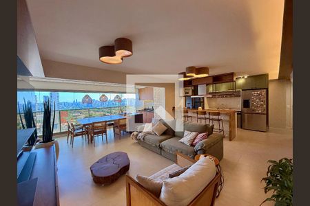 Sala de apartamento à venda com 3 quartos, 136m² em Campo Belo, São Paulo