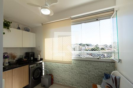 Varanda sala / Área de Serviço de apartamento para alugar com 2 quartos, 55m² em Vila Jardini, Sorocaba