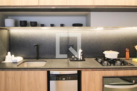 Cozinha de apartamento à venda com 2 quartos, 68m² em Indianópolis, São Paulo