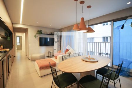 Sala de apartamento à venda com 2 quartos, 68m² em Indianópolis, São Paulo