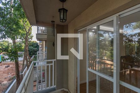 Varanda Sala de Estar/Jantar  de apartamento para alugar com 2 quartos, 55m² em Jardim Santa Izabel, Hortolândia