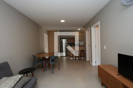 sala  de apartamento para alugar com 1 quarto, 59m² em Jardim Leonor, São Paulo