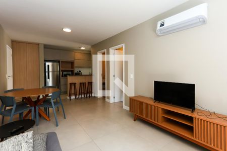 sala  de apartamento para alugar com 1 quarto, 59m² em Jardim Leonor, São Paulo
