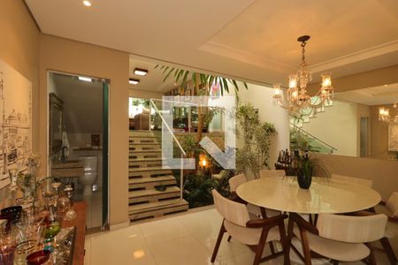 Sala de Jantar de casa à venda com 3 quartos, 175m² em Vila Scarpelli, Santo André
