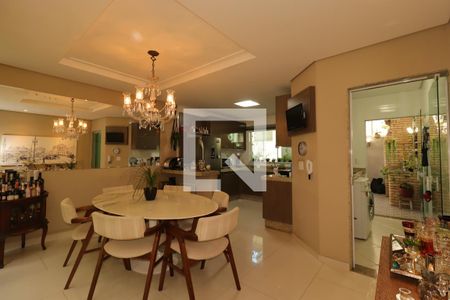 Sala de Jantar de casa à venda com 3 quartos, 175m² em Vila Scarpelli, Santo André