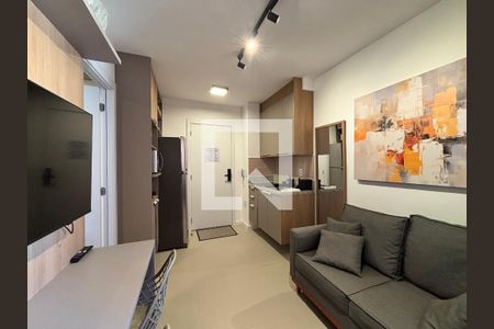 Sala/Cozinha de apartamento para alugar com 1 quarto, 26m² em Vila Nova Conceição, São Paulo