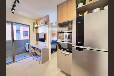 Sala/Cozinha de apartamento para alugar com 1 quarto, 26m² em Vila Nova Conceição, São Paulo