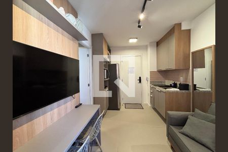 Sala/Cozinha de apartamento para alugar com 1 quarto, 26m² em Vila Nova Conceição, São Paulo