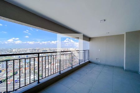 Varanda da Sala de apartamento para alugar com 3 quartos, 113m² em Brás, São Paulo