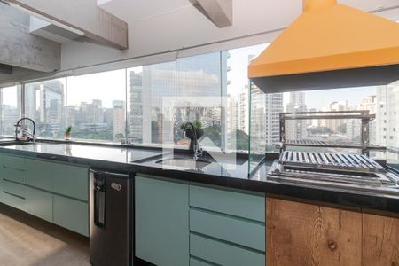 Sala/ Cozinha de apartamento à venda com 1 quarto, 63m² em Itaim Bibi, São Paulo
