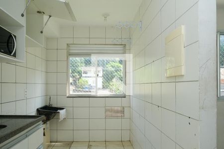 cozinha de apartamento para alugar com 2 quartos, 45m² em Ponto Chic, Nova Iguaçu